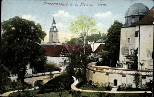 Ak Schweinsburg Neukirchen Pleiße, Schloss
