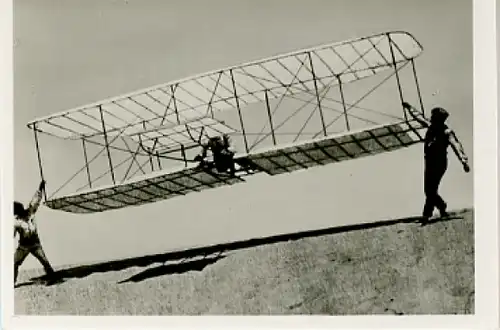 Sammelbild Helden der Luft Serie G Bild 150 Wright-Gleitflieger 1900