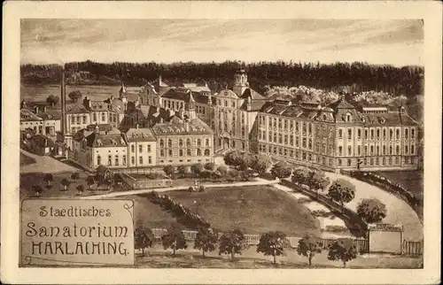 Ak Harlaching München, Städtisches Sanatorium