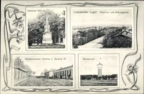 Ak Lockstedt in Schleswig Holstein, Lockstedter Lager, Kommandantur, Wasserturm