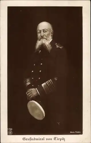 Ak Großadmiral Alfred von Tirpitz, Nachfolger Hollmanns