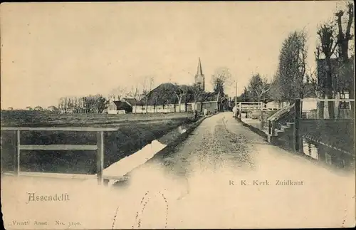 Ak Assendelft Nordholland Niederlande, R. K. Kerk, Zuidkant