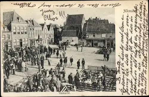 Ak Alkmaar Nordholland Niederlande, Veemarkt