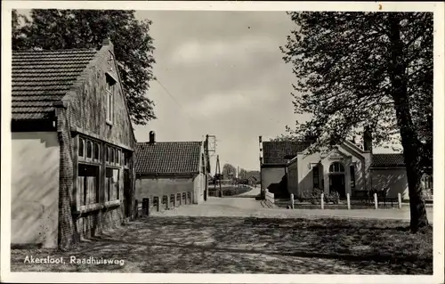 Ak Akersloot Nordholland Niederlande, Raadhuisweg