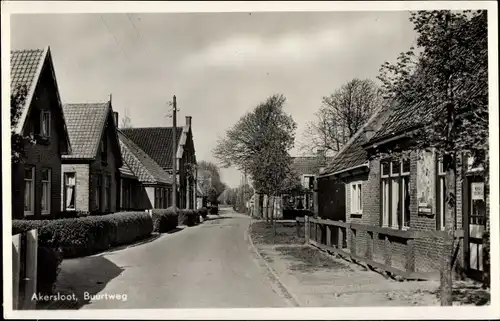 Ak Akersloot Nordholland Niederlande, Buurtweg