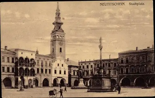 Ak Nový Jičín Neutitschein Reg Mährisch Schlesien, Stadtplatz