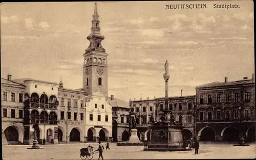 Ak Nový Jičín Neutitschein Reg Mährisch Schlesien, Stadtplatz
