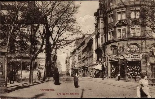 Ak Freiberg in Sachsen, Erbische Straße, Gasthaus Zur Zentrale