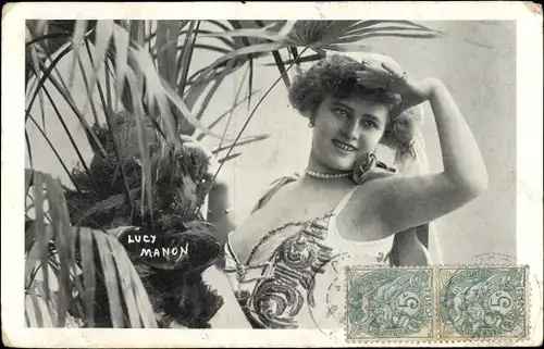 Ak Schauspielerin Lucy Manon, Portrait