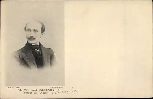 Ak Edmond Rostand, Auteur de l'Aiglon, Theaterschriftsteller, Dramatiker