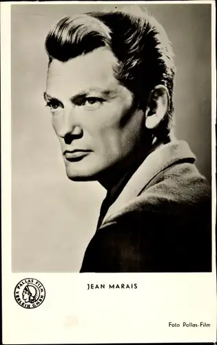 Ak Schauspieler Jean Marais, Portrait, Reif auf junge Blüten, Orpheus