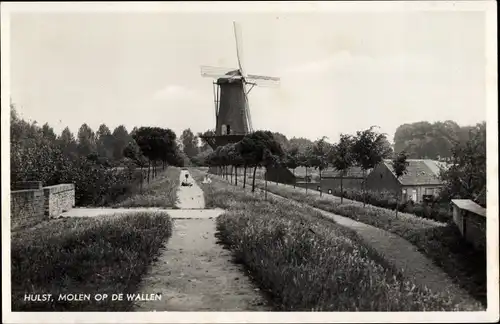 Ak Hulst Zeeland Niederlande, Molen op de Wallen