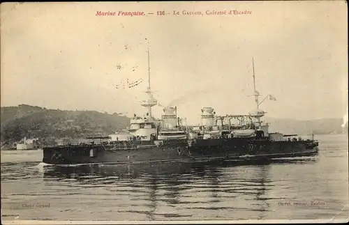 Ak Französisches Kriegsschiff, Cuirasse d'Escadre le Gaulois