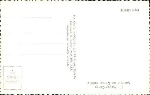 Ak Mosque de danse bateke, Afrikanischer Tänzer, Krieger, Maske