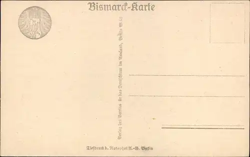 Ak Otto von Bismarck, Portrait, Rede an das Volk, Eichenlaub