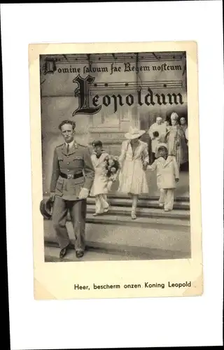 Ak König Leopold III. von Belgien, Leopoldum