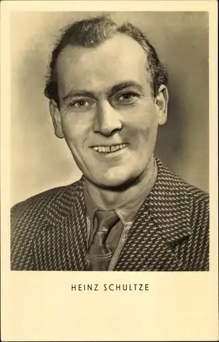 Ak Sänger Heinz Schultze, Portrait