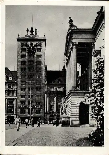 Ak Leipzig in Sachsen, Hochhaus in Stadtmitte