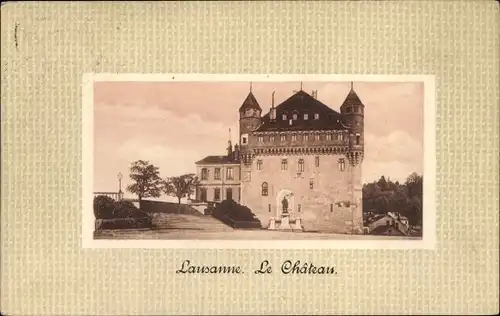 Ak Lausanne Kanton Waadt, Schloss