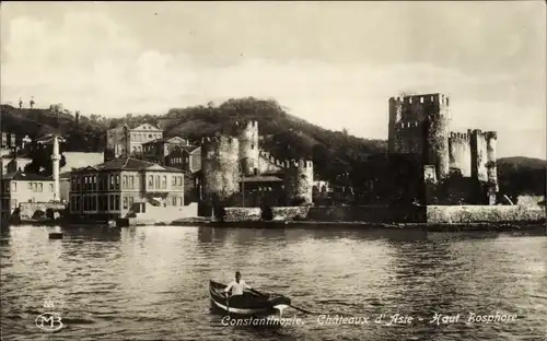 Ak Konstantinopel Istanbul Türkei, Chateaux d'Asie, Bosporus