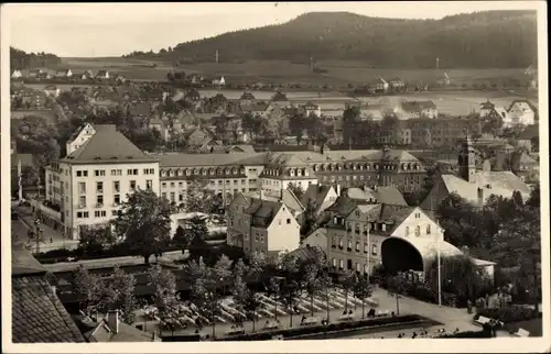 Ak Oberschlema Bad Schlema im Erzgebirge, Radiumbad, Konzertplatz, Kurhotel, Kurhaus