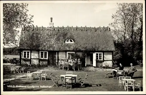 Ak Arild Schweden, Flickorna Lundgrens kaffestuga