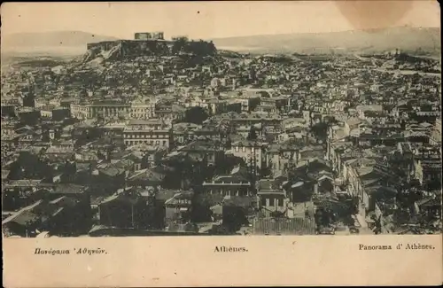 Ak Athen Griechenland, Panorama der Stadt