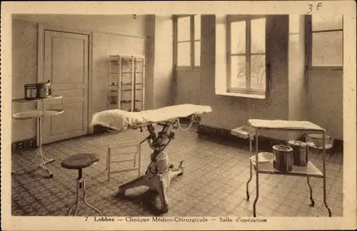 Ak Lobbes Wallonien Hennegau, Clinique Medico-Chirurgicale, Salle d'operation