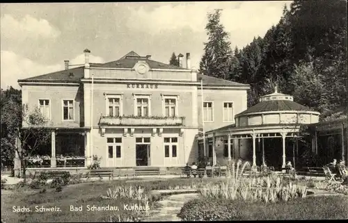 Ak Bad Schandau Sächsische Schweiz, Kurhaus