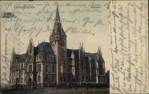 Ak Gelsenkirchen im Ruhrgebiet, Rathaus