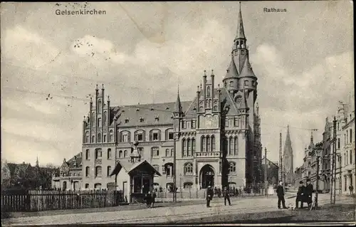 Ak Gelsenkirchen im Ruhrgebiet, Rathaus