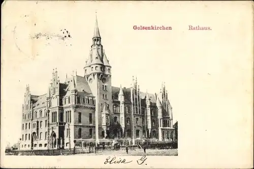 Ak Gelsenkirchen im Ruhrgebiet, Rathaus