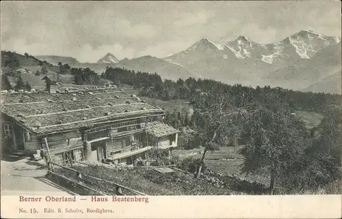 Ak Kanton Bern, Berner Oberland, Haus Beatenberg