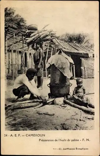 Ak Kamerun, Preparation de l'huile de palme