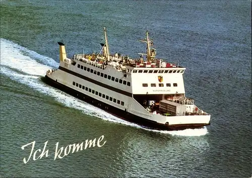 Ak Fährschiff MS Nordfriesland, Linie Dagebüll Wyk Wittdün