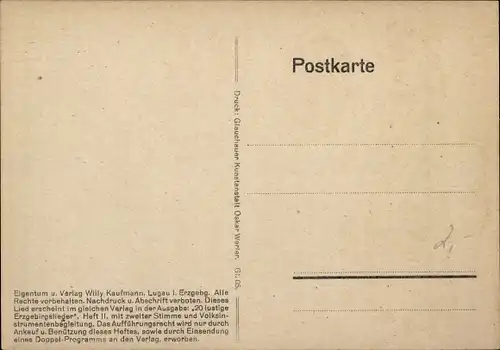 Lied Ak Oelsnitz Erzgebirge, Stadt d'r Kuhl' von Willy Kaufmann