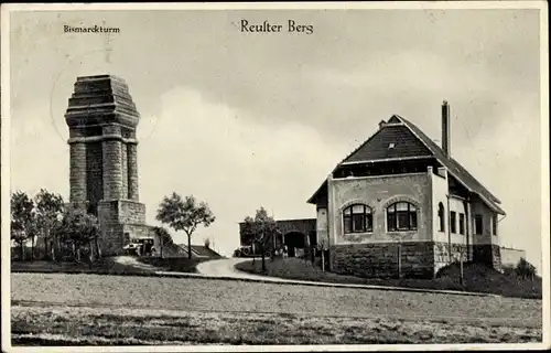 Ak Ronneburg, Bismarckturm, Reuster Berg, Gasthof