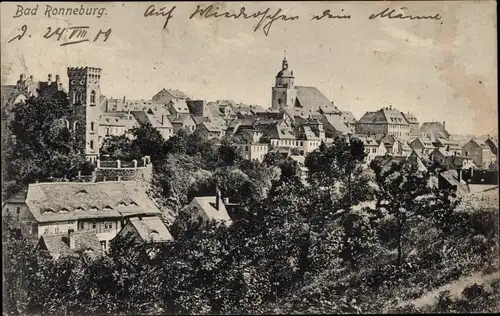 Ak Ronneburg in Thüringen, Panorama