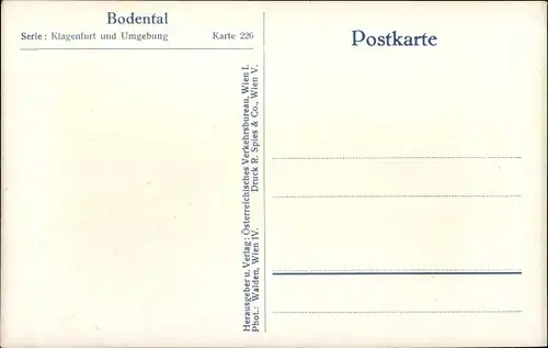 Ak Bodental Kärnten, Dorfpartie