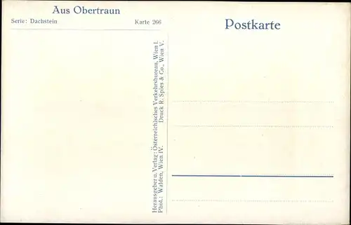 Ak Obertraun Oberösterreich, Dorfpartie