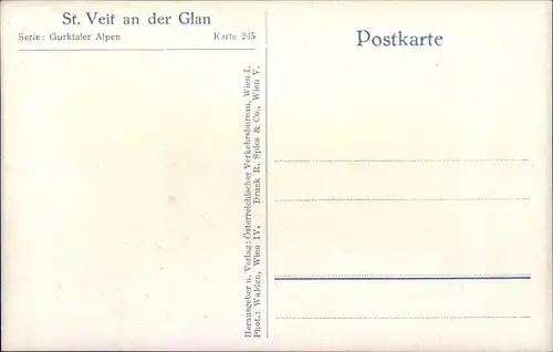 Ak Sankt Veit an der Glan Kärnten, Platz mit Brunnen