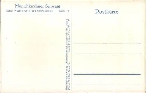 Ak Mönichkirchen in Niederösterreich, Mönichkirchner Schwaig, Winter