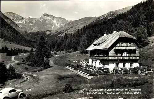 Ak Mallnitz Kärnten Österreich, Alpengasthof Guttenbrunn im Tauerntal
