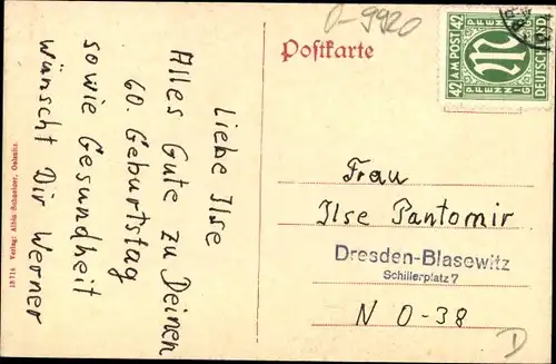 Ak Oelsitz in Sachsen, Albertstraße