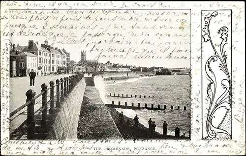 Ak Penzance Cornwall England, The Promenade