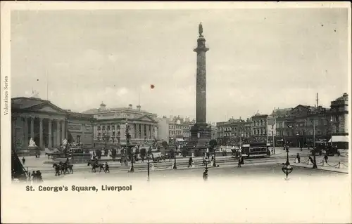 Ak Liverpool Merseyside England, St. George's Square