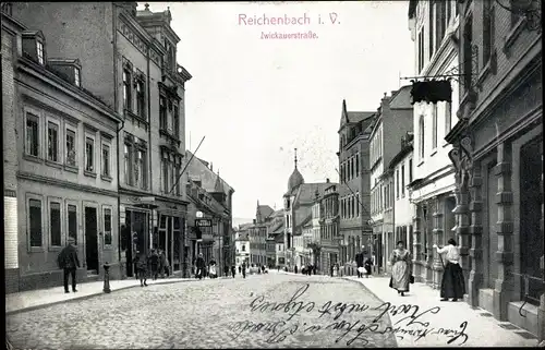 Ak Reichenbach im Vogtland, Zwickauerstraße