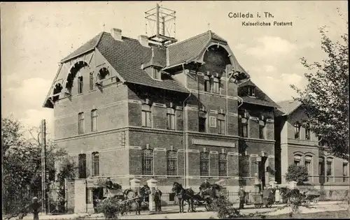 Ak Cölleda Kölleda in Thüringen, Kaiserliches Postamt