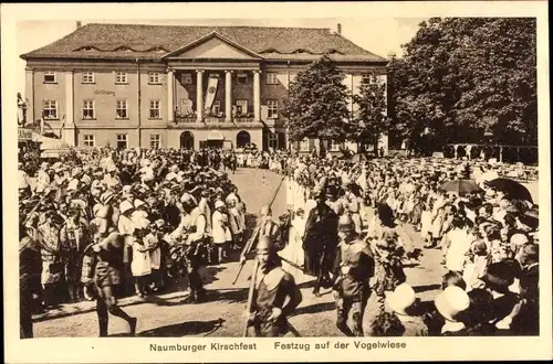 Ak Naumburg an der Saale, Naumburger Kirschfest, Festzug auf der Vogelwiese