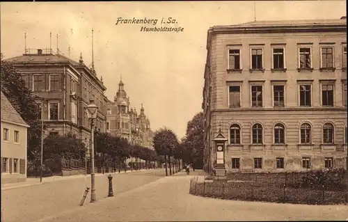 Ak Frankenberg an der Zschopau Sachsen, Humboldtstraße, Wohngebäude